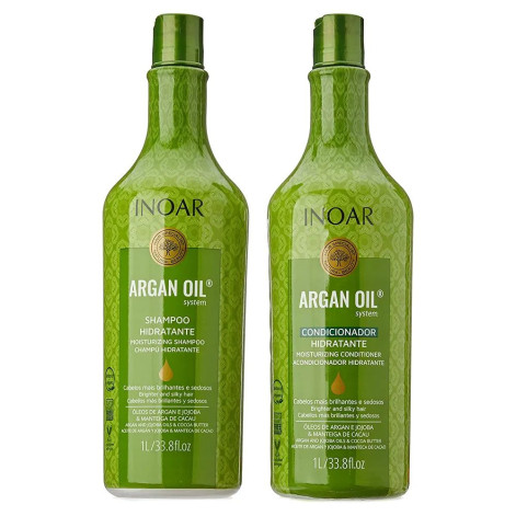 Kit Shampoo + Condicionador Inoar Argan Oil 1 Litro