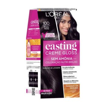 Tinta de Cabelo Casting Creme Gloss L’Oréal Paris - 100 Preto Noite