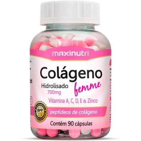 Colágeno Hidrolisado Femme 700mg 90 cápsulas Maxinutri