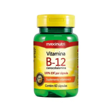 Suplemento Alimentar Vitamina B-12 Maxinutri com 60 Cápsulas