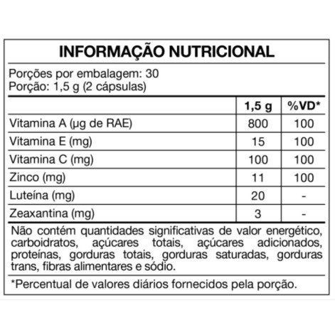 Luteimax Luteína e Zeaxantina 20mg 60 Cápsulas Maxnutri