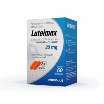 Luteimax Luteína e Zeaxantina 20mg 60 Cápsulas Maxnutri