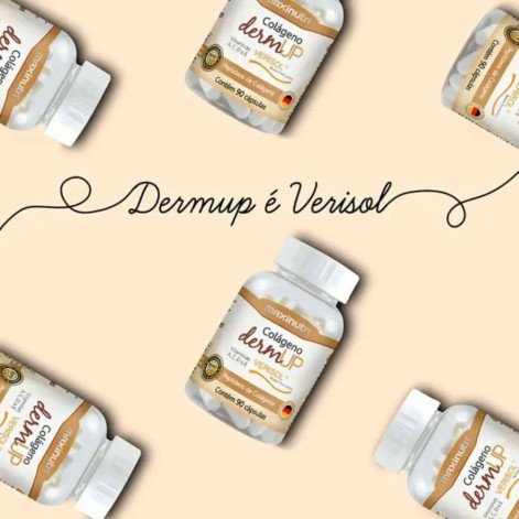 Colágeno Hidrolisado Dermup Verisol Maxinutri 650mg - 90 Cápsulas