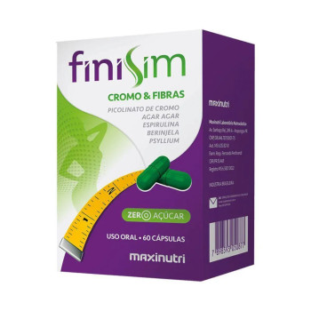 Finisim Cromo Fibras 60 Cápsulas Maxinutri