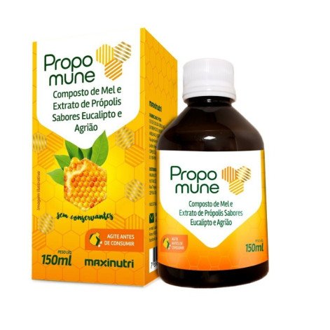 Propomune Xarope Mel, Extrato De Própolis, Eucalipto E Agrião 150Ml