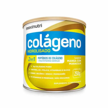 Colágeno Hidrolisado 2em1 Maxinutri Sabor Manga com Maracujá 250g