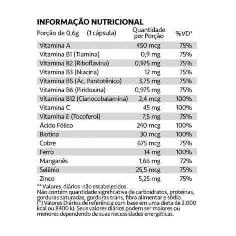 Nutricaps Mulher Polivitaminico 60 Capsulas Maxinutri