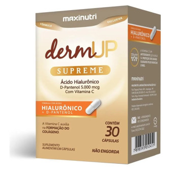 DermUP Supreme Maxinutri D-Pantenol e Ácido Hialurônico com 30 Cápsulas