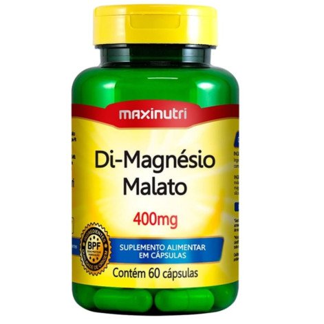 Maxinutri DI Magnésio Malato 400mg 60 Cápsulas