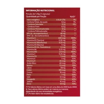 Primafish Ômega 3 Polivitaminas e Minerais 60 Capsulas Maxinutri