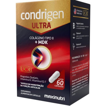 Condrigen Ultra Colágeno Tipo II MDK 60 Cápsulas Maxinutri
