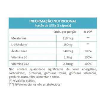 Acalentus Plus Melatonina + L Triptofano 60 Cápsulas Maxinutri