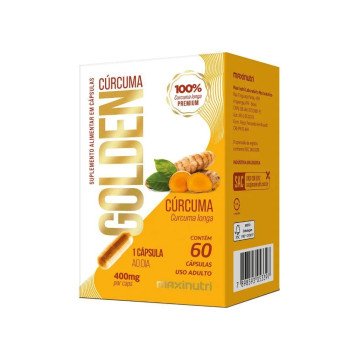 Suplemento Alimentar Maxinutri Cúrcuma Golden 400mg 60 Cápsulas