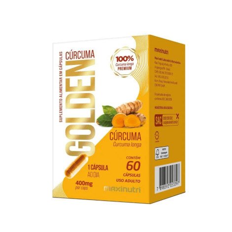 Suplemento Alimentar Maxinutri Cúrcuma Golden 400mg 60 Cápsulas