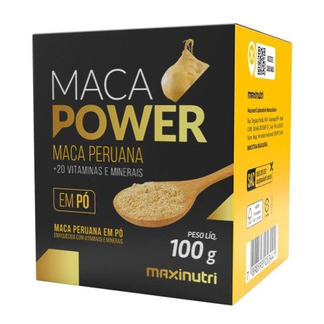 Maca Power em Pó 100g com Vitaminas e Minerais Maxinutri