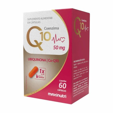 Suplemento Alimentar Coenzima Q10 Gold 50mg 60 cápsulas Maxinutri
