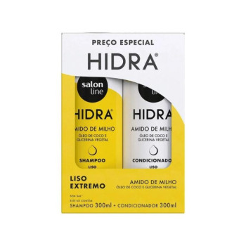 Kit Shampoo e Condicionador Hidra Amido de Milho Salon Line 300ml Cada