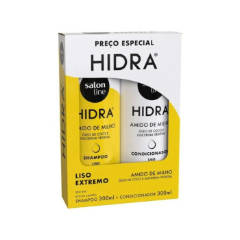 Kit Shampoo e Condicionador Hidra Amido de Milho Salon Line 300ml Cada