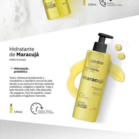 Hidratante Rosto E Corpo Maracujá Dia A Dia Com 190ml Labotrat