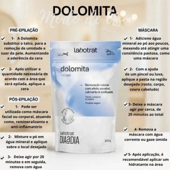 Dolomita Calmante Corpo Rosto Natural Epiltrat Labotrat 200g