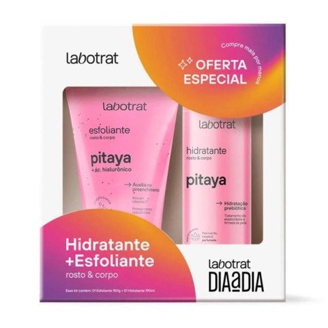 Kit Pitaya Rosto E Corpo Dia A Dia Hidratante 190ml E Esfoliante 150ml Labotrat