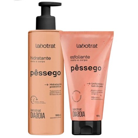 Kit Dia a Dia Labotrat Esfoliante 150g + Hidratante 190ml Pessego