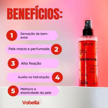 Perfume Body Splash Dia a Dia Corpo Melancia Labotrat 190ml