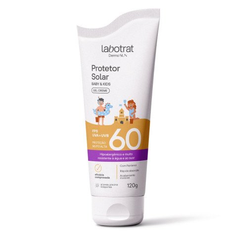 Protetor Solar Corporal Labotrat Baby e Kids FPS 60 Dermo Sun 120g