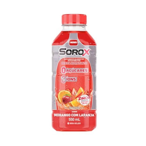 Isotônico Sorox Zero Açucar Morango com Laranja 550ml