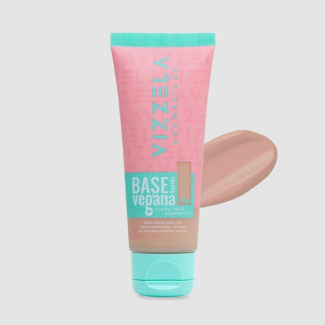 Base Liquida Vegana Matte Vizzela Cor 08 30g