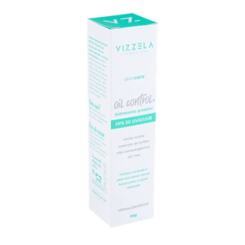 Protetor Solar Hidratante Vizzela FPS 30 Oil Control 50g