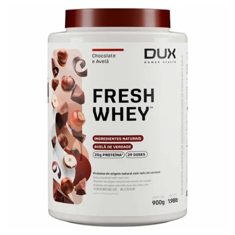Dux Fresh Whey Sabor Chocolate Belga e Avelã Pote 900G
