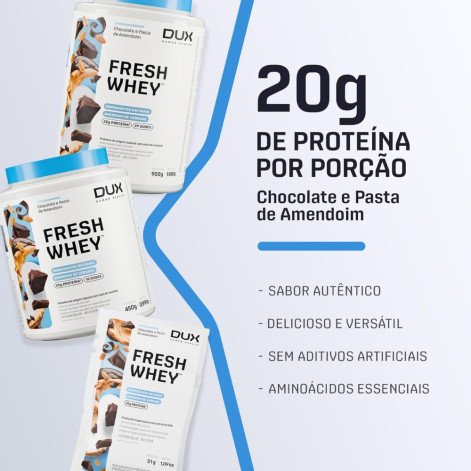 Fresh Whey Dux Human Health Chocolate e Pasta de Amendoim 900g