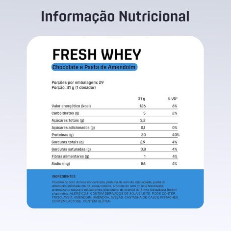Fresh Whey Dux Human Health Chocolate e Pasta de Amendoim 900g