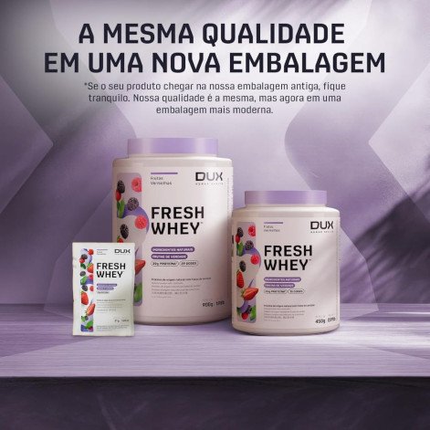 Fresh Whey Protein Sabor Frutas Vermelhas Dux Human Health 900g