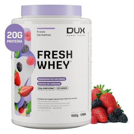 Fresh Whey Protein Sabor Frutas Vermelhas Dux Human Health 900g