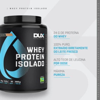 Whey Protein Isolado Sabor Chocolate Branco Dux Human Health 900g