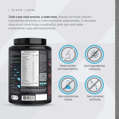 Whey Protein Isolado Sabor Chocolate Branco Dux Human Health 900g