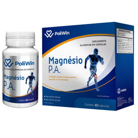 Poliwin Magnesio P.A 60 Capsulas