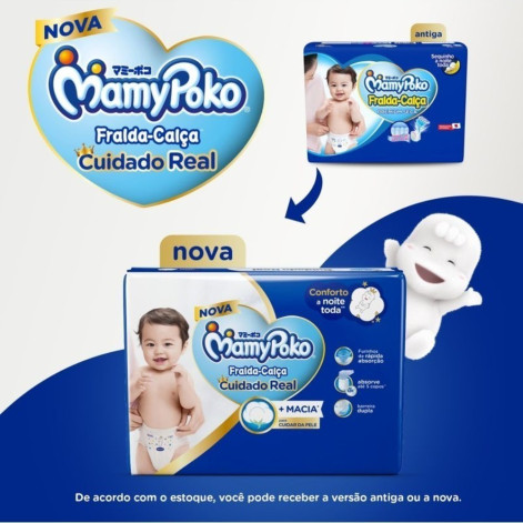 Fralda Mamypoko Calça Premium Seca P 46 Unidades