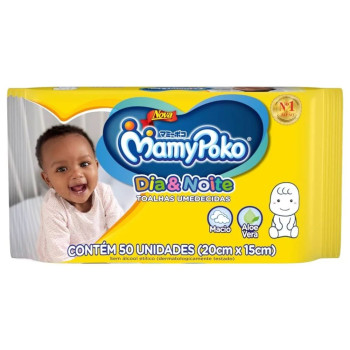 Toalha Umd Mamypoko Dia/Noite C/50Un