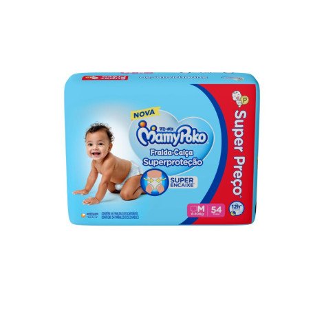 Fralda Calça MamyPoko Super Proteção Hiper M com 54 unidades