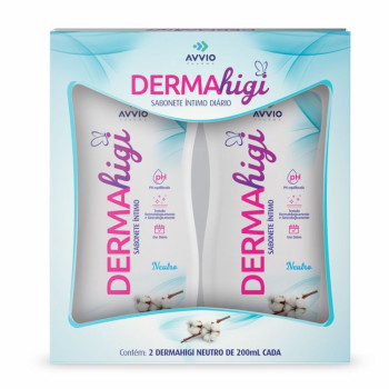 Kit Sabonete Líquido Int Neutro Dermahigi 2Un C/200ML