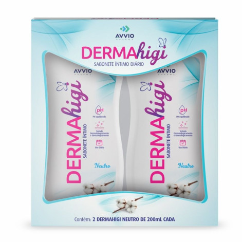 Kit Sabonete Líquido Int Neutro Dermahigi 2Un C/200ML