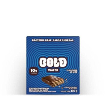 Barra de Proteina Bold Wafer Chocolate ao Leite 40g