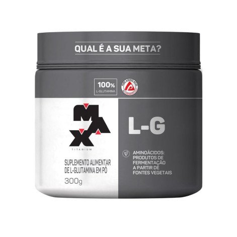 L-Glutamina em Pó L-G Max Titanium 300g