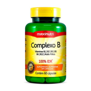 Complexo B 100% IDR 60 Cápsulas  Maxinutri