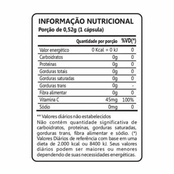 Vitaminas C Revestida 100% Idr 60 Cápsulas Maxinutri