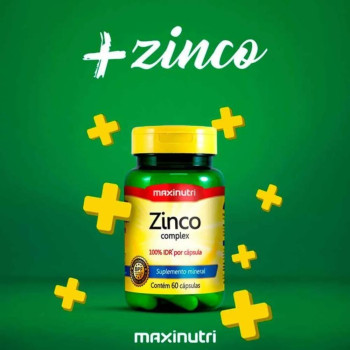 Zinco+ 28mg com 60 Capsulas Maxinutri
