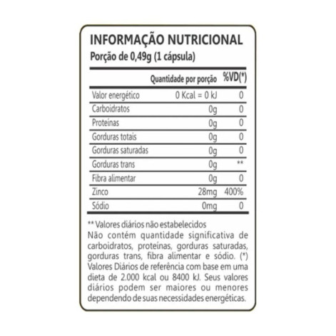 Zinco+ 28mg com 60 Capsulas Maxinutri